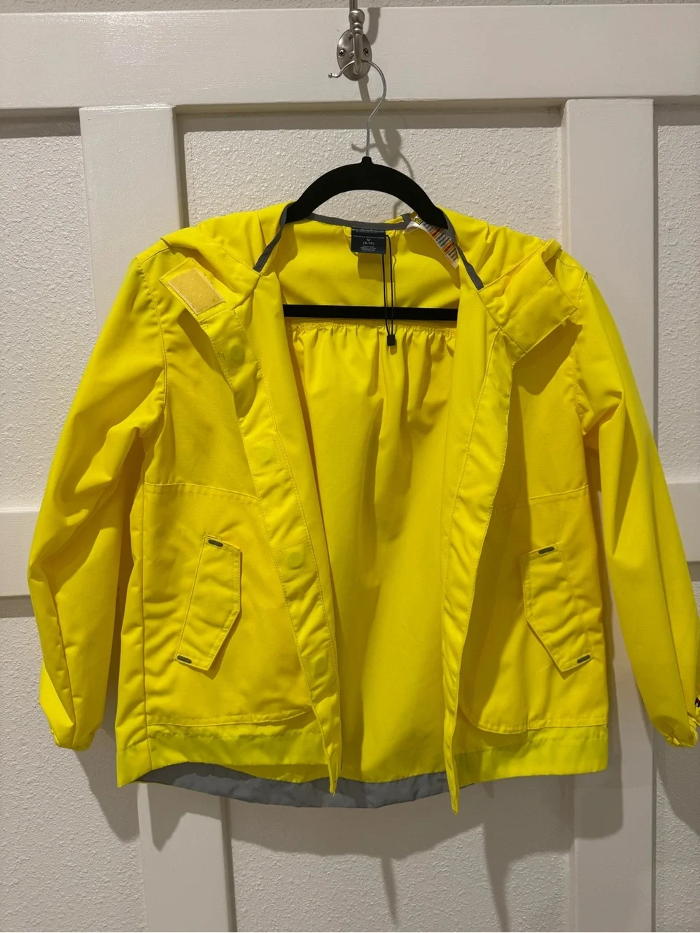 Tommy Hilfiger Bright Yellow Kids Hooded Raincoat